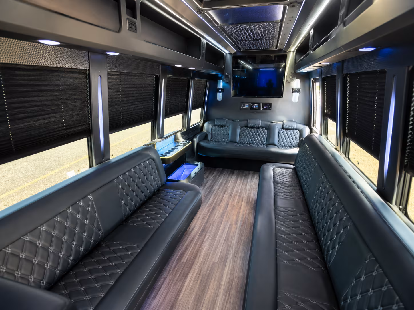 kia forum inglewood entertainment district party bus rental