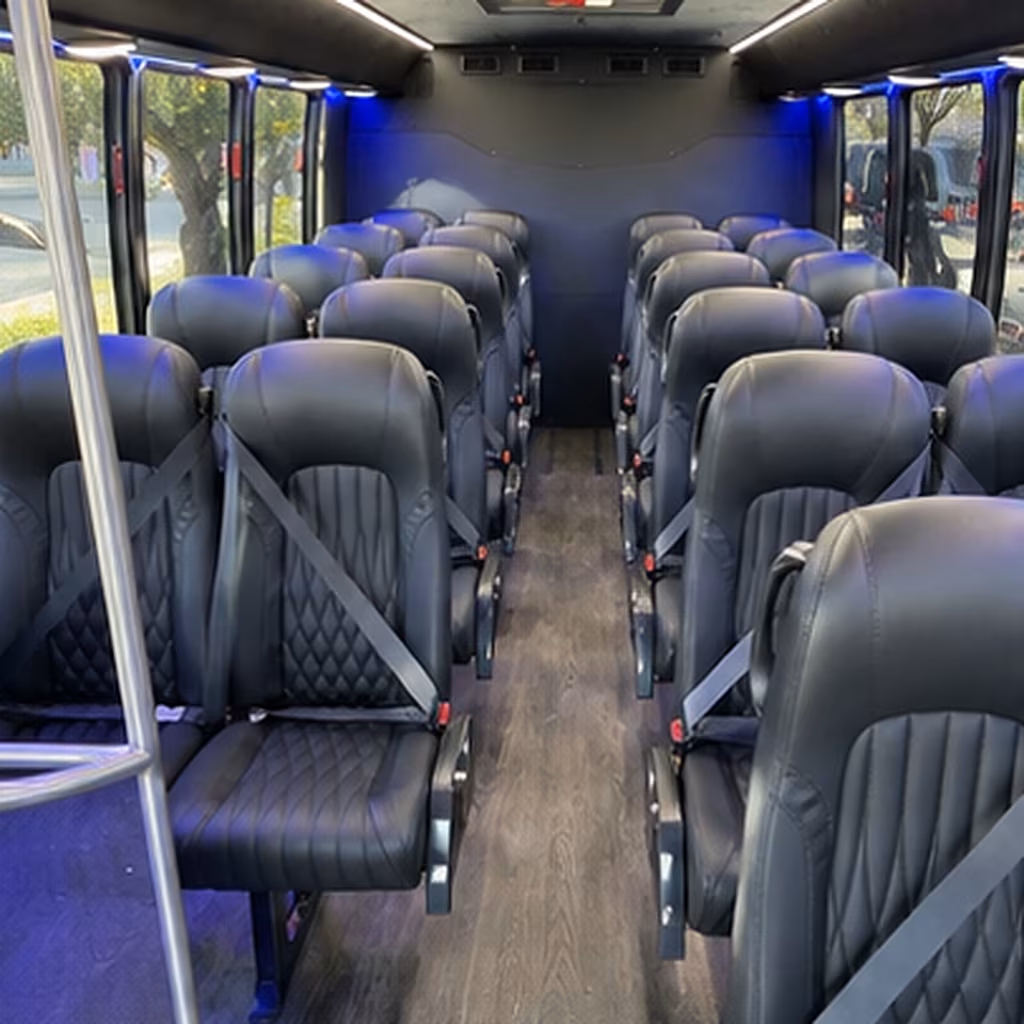 lynwood 25 passenger minibus inside
