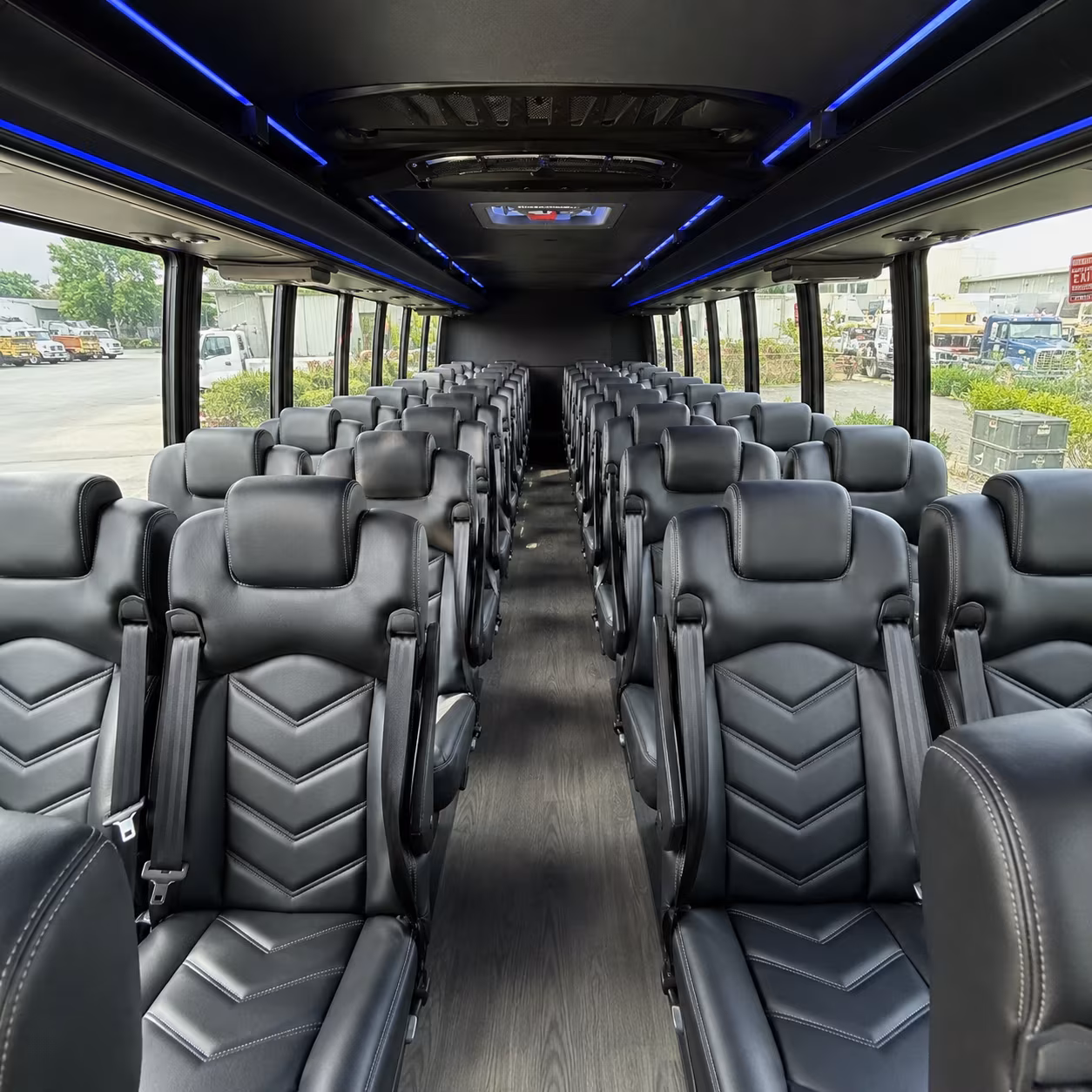 lynwood 28 passenger minibus inside