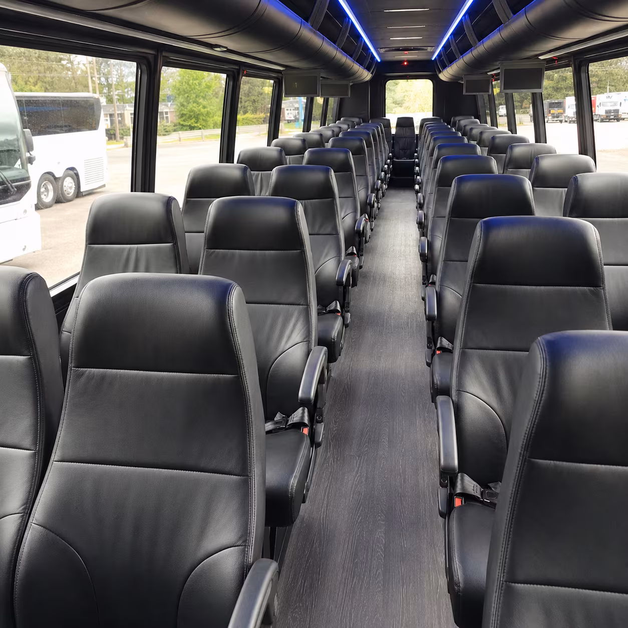 lynwood 28 passenger minibus interior