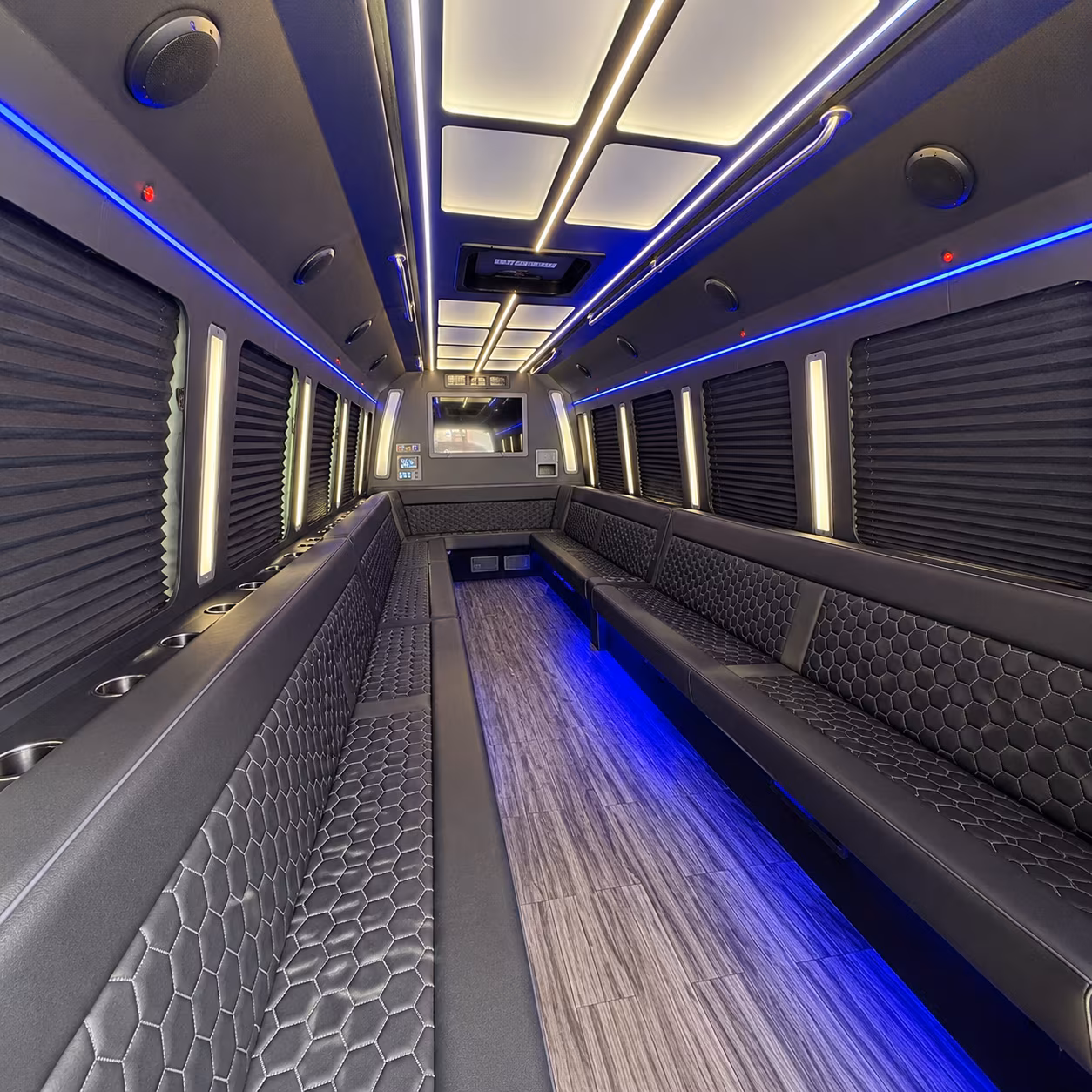 lynwood 30 passenger party bus interior