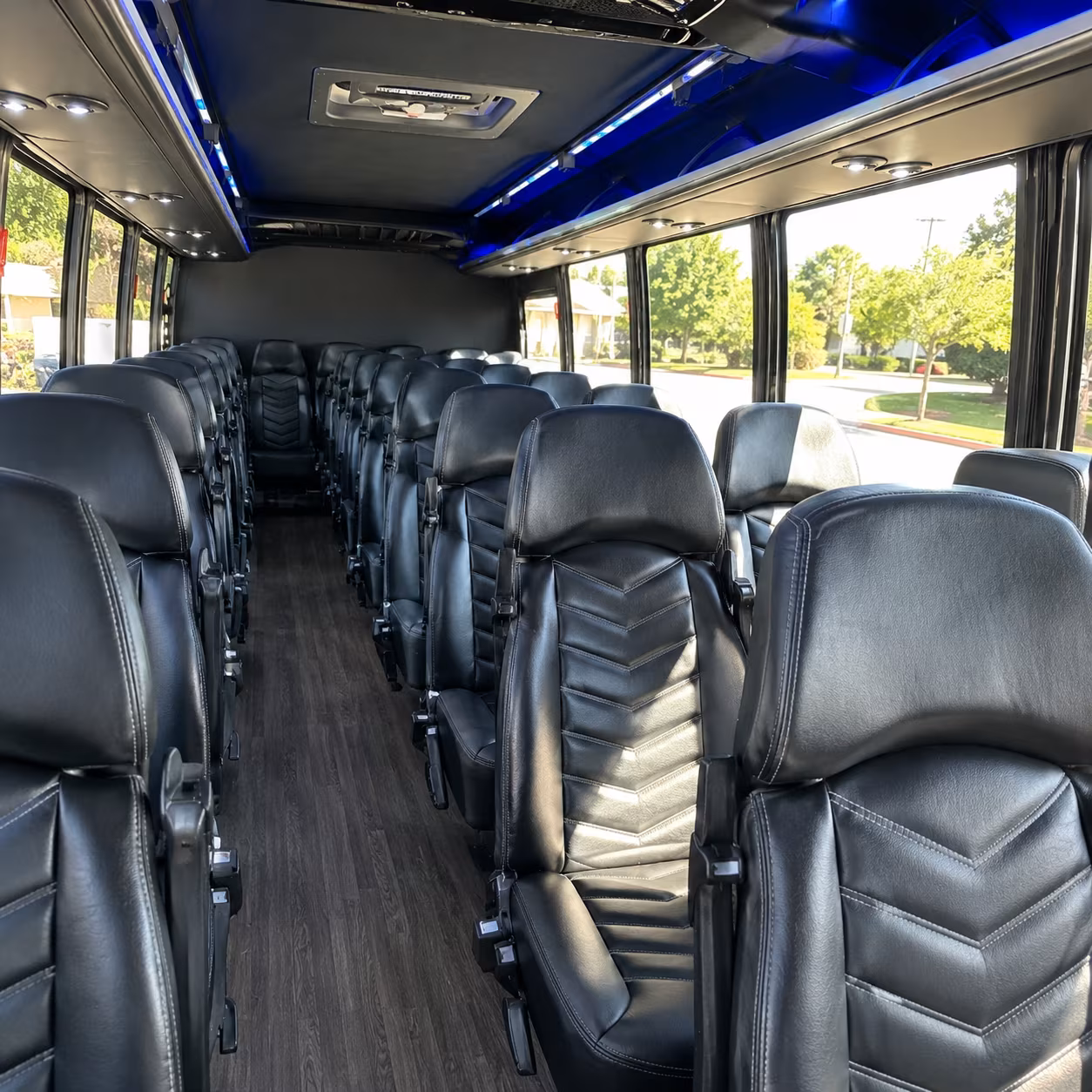 lynwood 35 passenger minibus interior