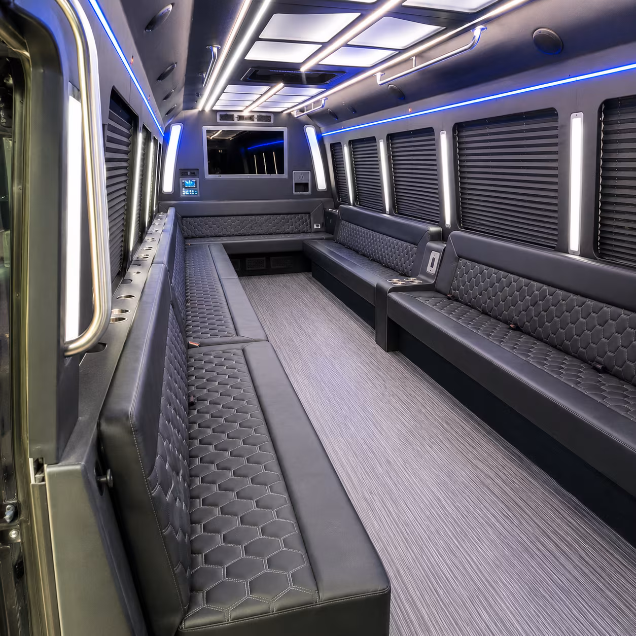 lynwood 40 passenger party bus interior