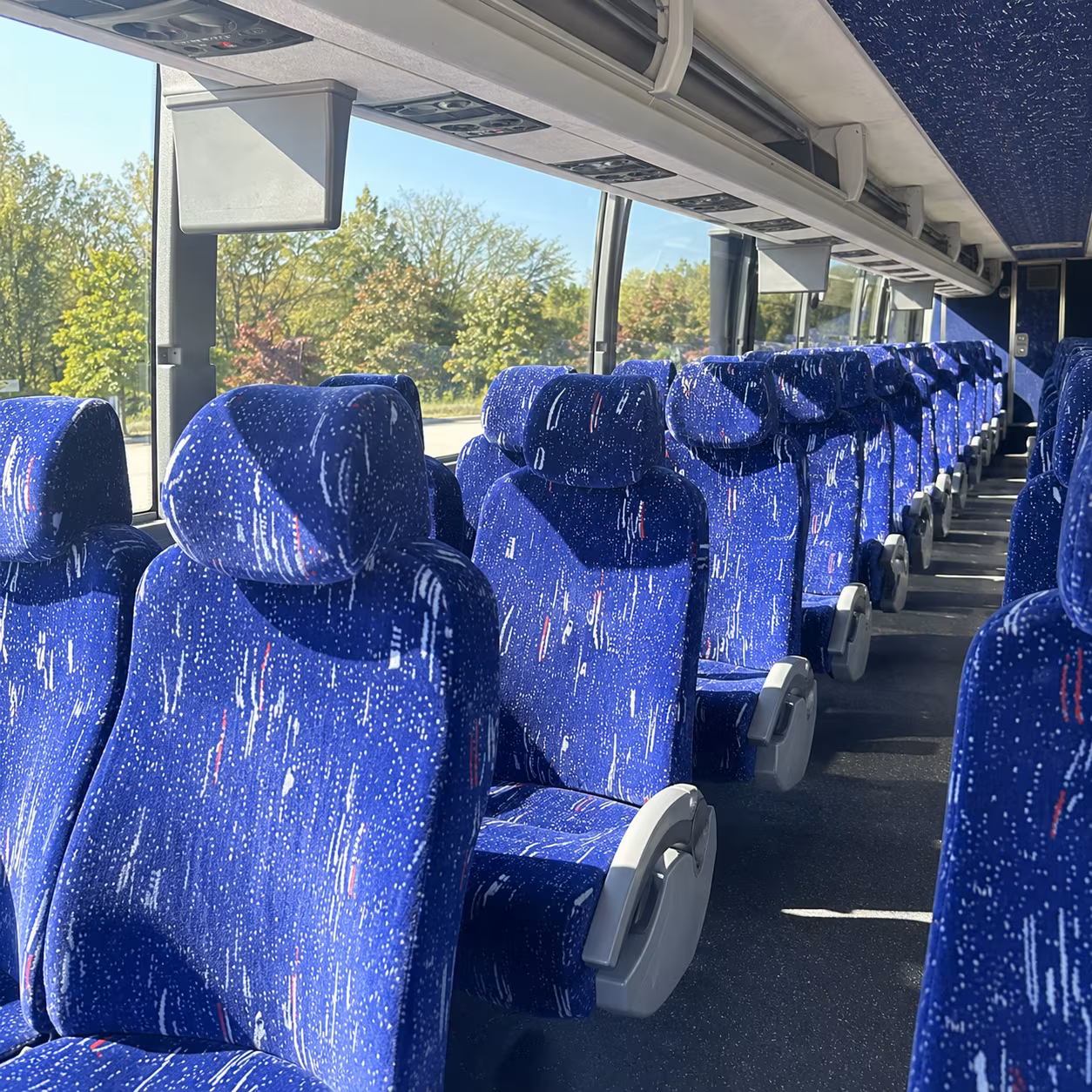 lynwood 56 passenger charter bus interior