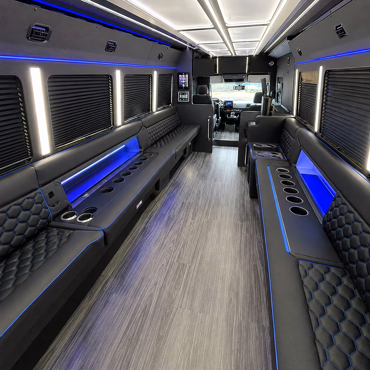 lynwood party bus rental interior
