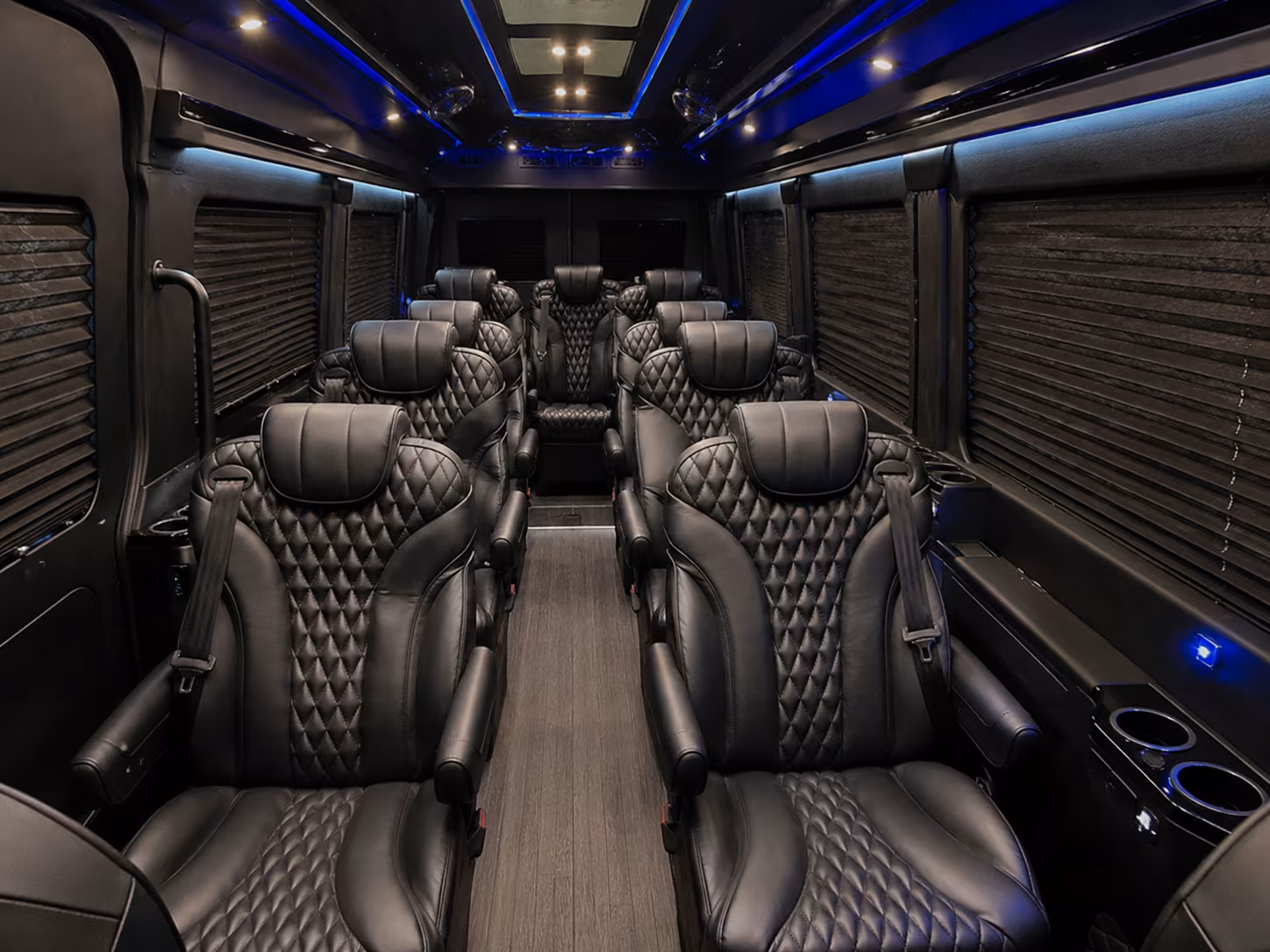sprinter vans and minibuses for intimate lynwood wedding